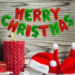 eCraftIndia Green & Red Glossy Christmas Party Ballons-22