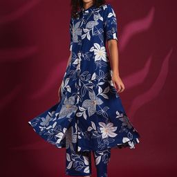 Moda Rapido Floral Printed Straight Kurta With Trousers-picture-21