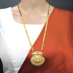 SONI DESIGNS Gold-Plated Artificial Stones and Beads Mangalsutra-image-74