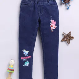 Here&Now X Game Begins Girls Slim Fit Printed Stretchable Jeans-image-51