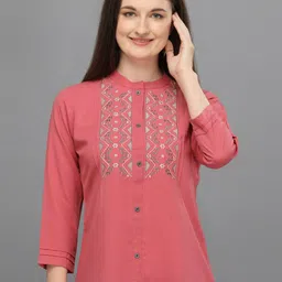 CORSICA Women Mandarin Collar Shirt Style Top-picture-23
