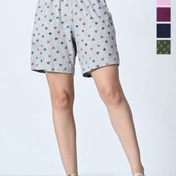 BAESD Women Printed High-Rise Shorts-image-76