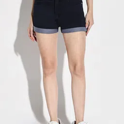 SHOWOFF Women Slim Fit Denim Shorts-picture-14