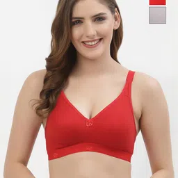 Floret Non-Wired Cotton Minimizer Bra-image-95