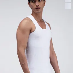 CAVENDERS Pack Of 3 Pure Cotton Scoop Neck Gym Vests C25=-=SWIFT----==3- ---85-image-63