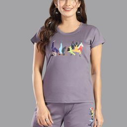 Be You Women Printed Night suit-picture-6