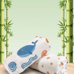 Nuluv Blue Whale Burp Cloth (0 to 6 Months)-46
