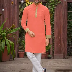 Archittam Men Peach Kurtas-picture-40