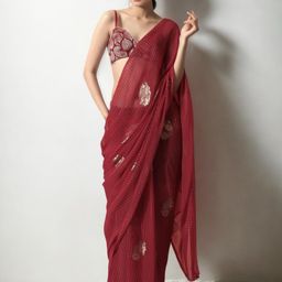 KALINI Poly Georgette Saree-image-51