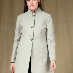 Juelle Mock Collared Over Coat-image-68