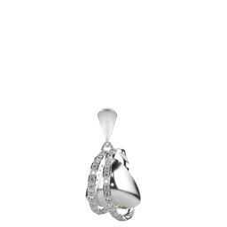 VALANOVA 14K White Gold Plated 0.23 Ct Lab Grown Diamond Pendant-image-72