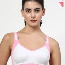 LILY Pack Of 2 Colourblocked Full Coverage Workout Bra-picture-20