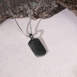 GIVA Men Rhodium-Plated925 Silver Contemporary Pendant With Chains-image-38