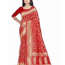 Florence Woven Design Zari Pure Silk Kanjeevaram Saree-picture-35