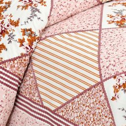 BED-SHEET.COM Peach-Coloured Printed 140 TC Cotton King Bedsheet Set 2.54 m x 2.74 m image 3