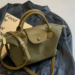 DressBerry Buckle Detailed PU Structured Handheld Bag-0