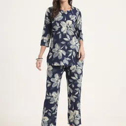 Chandbaali Printed Cotton Tunic With Trousers Co-ords Sets-picture-26