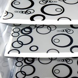Aura 3-Pcs Black Printed Fridge Organisers-39