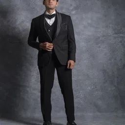 Denis Parkar Men Single-Breasted Five-Piece Formal Suit-image-23
