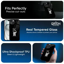QRIOH Abstract Printed iPhone 16 Pro Back Case Mobile Accessories image 3