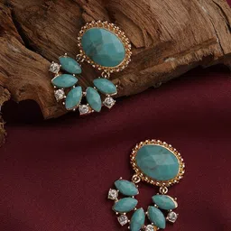 Kalakrith Milano Circular Drop Earrings-image-56