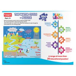 Funskool Play & Learn Water Cycle Jigsaw Puzzle Blue - 104 Pieces image 4