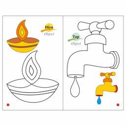 Sawan My Smart & My Cute Copy to Colour Part 1 to 4 Pack of 8 - English image 4