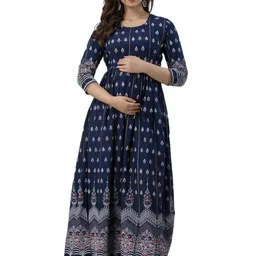 KALINI Women Ethnic Motifs Printed Maternity Anarkali Kurta-picture-33