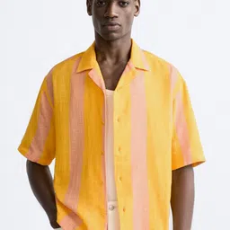 THE BEETEL HOUSE Men Classic Boxy Multi Stripes Printed Casual Shirt-image-23