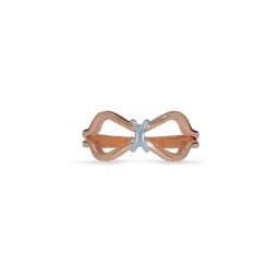 BHIMA 18K BIS Hallmark 750 Purity Rose Gold Designer Bow Ring-image-45