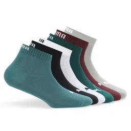 Puma Unisex Pack Of 6 Ribbed Quarter Socks-image-86