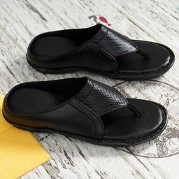 ROYAL CRUZZ Men Leather Comfort Sandals-image-98