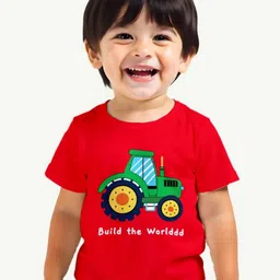 Guugly Wuugly Boys Graphic Printed Round Neck Cotton T-shirt-picture-33