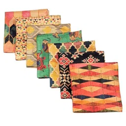 The Tie Hub Pack Of 7 Printed Pocket Squares-14