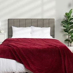 Nivasam Maroon AC Room 300 GSM Double Bed Blanket-image-97