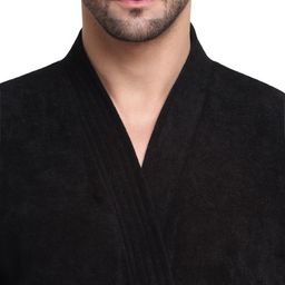 Aura Cotton Shawl-Collar Bath Robe-image-74