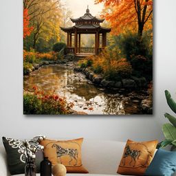 Aura White & Black Nature Printed Canvas Wall Art-image-60