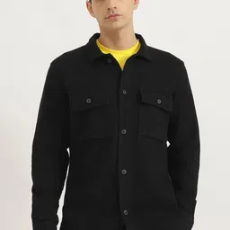 United Colors of Benetton Men Spread Collar Solid Cotton Casual Shirt-picture-30