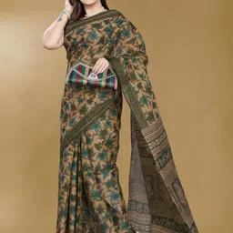 Rani Saahiba Women Floral Printed Pure Cotton Saree-picture-40