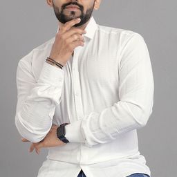 SZN Textured Spread Collar Standard Wrinkle Free Shirt-image-69
