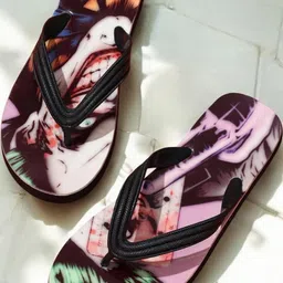 Pampy Angel Men Purple Flip Flops-image-91