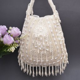 Anouk Embellished Velvet Potli Clutch-39