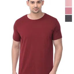 COLOR CAPITAL Unisex Pack Of 4 Cotton T-Shirts-image-78