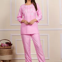 HEBA Embroidered Top With Trousers-picture-44