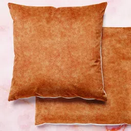ArtzFolio Multicoloured Set of 2 Velvet Square Cushion Covers-51