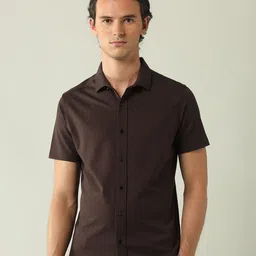 AD By Arvind Slim Fit Micro Ditsy Printed Opaque Cotton Casual Shirt-image-108