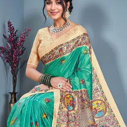 Anouk Rustic Ethnic Motifs Saree image 4