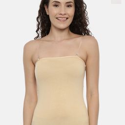 GOLDSTROMS Pack Of 2 Cotton Non-Padded Camisoles-SLP-9008-SKN-WHT-image-41