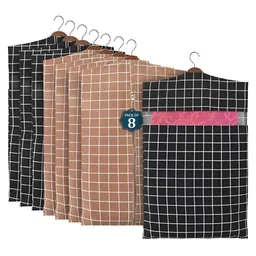 Aura Brown Set of 8 Regular Cotton Suit Organiser-18