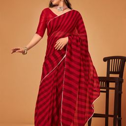 Flip The Style Leheriya Embroidered Pure Georgette Leheriya Saree-picture-49